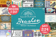 The Illustrator Brushes Mega-Bundle