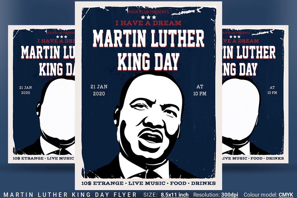 Martin Luther King Day Flyer in Flyer Templates - product preview 8
