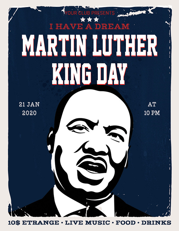 Martin Luther King Day Flyer in Flyer Templates - product preview 2