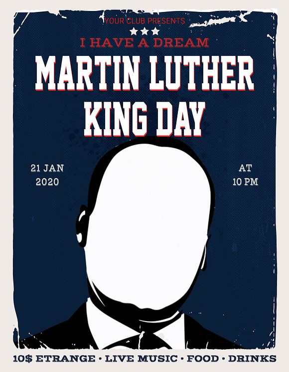 Martin Luther King Day Flyer in Flyer Templates - product preview 3