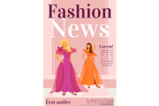 Fashion news magazine cover
