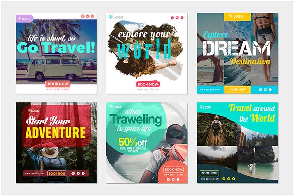 Instagram Posts Travel in Instagram Templates - product preview 1