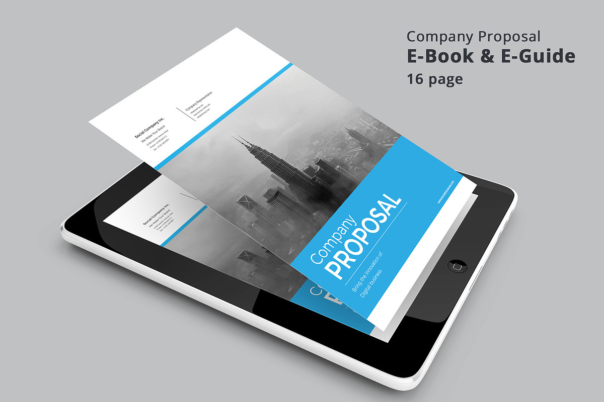 Company Proposal E-Book in Brochure Templates - product preview 8