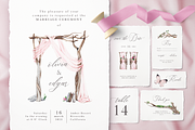 Pink Forest Wedding Invitations