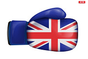 Boxing gloves with Great Britain