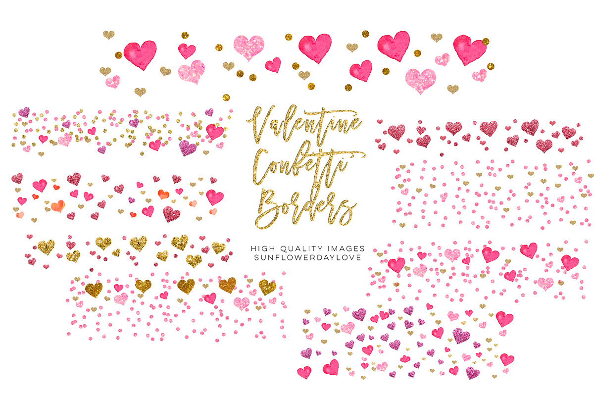 Valentine Frame Clipart in Illustrations - product preview 8
