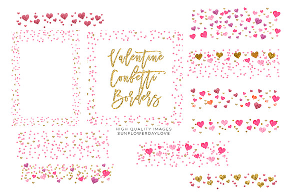 Valentine Frame Clipart in Illustrations - product preview 1