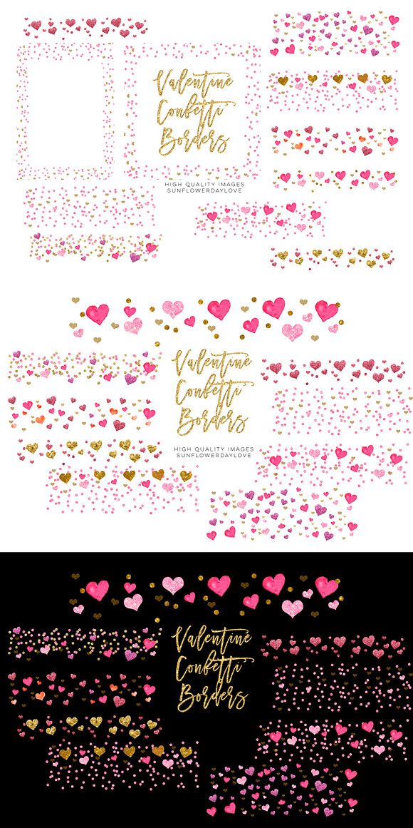 Valentine Frame Clipart in Illustrations - product preview 3