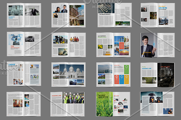 60 Pages Magazine Templates - 1 in Magazine Templates - product preview 2