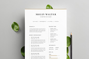 Modern Resume Template " MOLLY" A4