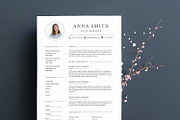 Modern Resume Template "ANNA" A4