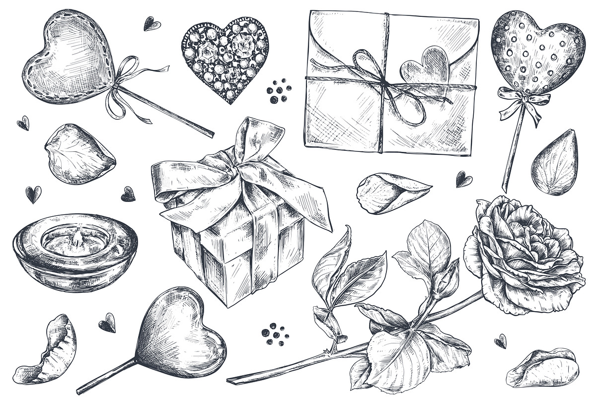 Valentine's Day vector collection in Illustrations - product preview 8