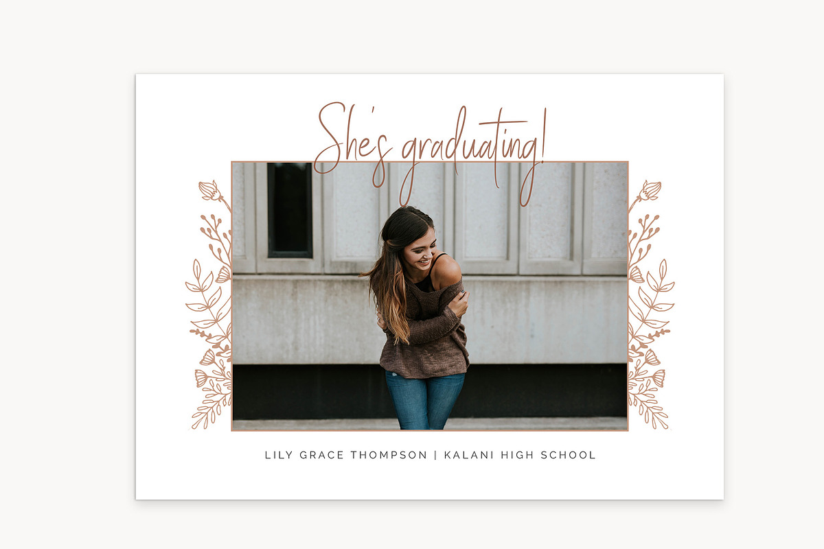 Graduation Card Template - RS5x7C in Card Templates - product preview 8