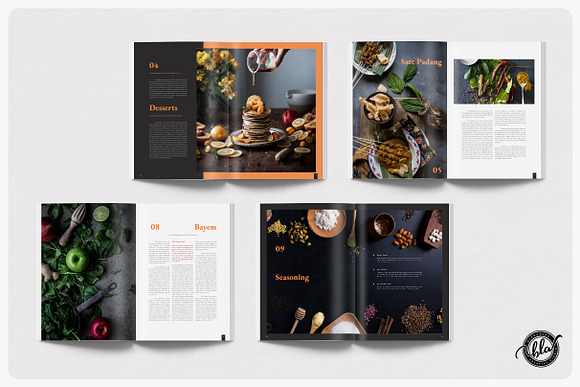 LECKERY Food Magazine & Cookbook in Magazine Templates - product preview 3