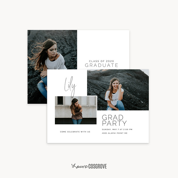 Graduation Card Template - RS5x7D in Card Templates - product preview 1