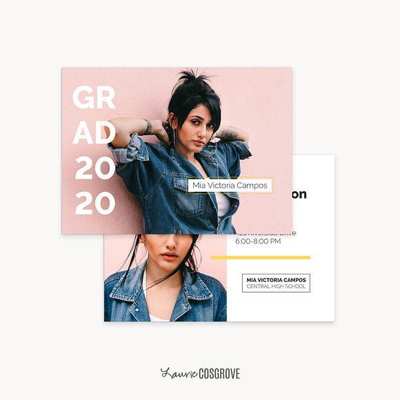 Graduation Card Template - OT5x7C in Card Templates - product preview 2