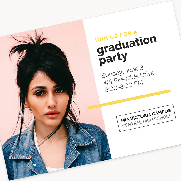 Graduation Card Template - OT5x7C in Card Templates - product preview 5