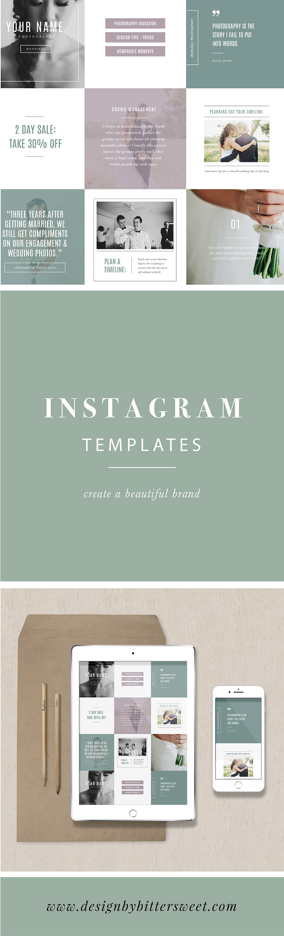 Instagram Stories and Posts Set in Instagram Templates - product preview 2