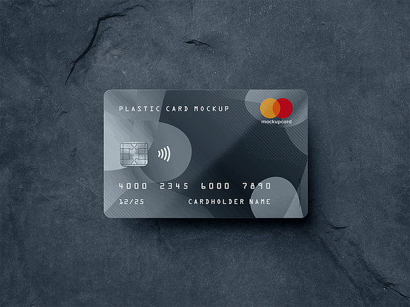 Plastic Card - Bank Card MockUp in Product Mockups - product preview 3