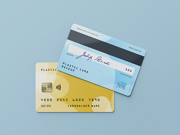 Plastic Card - Bank Card MockUp in Product Mockups - product preview 6