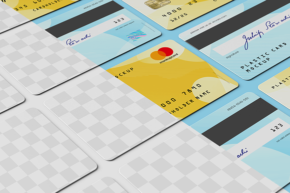 Plastic Card - Bank Card MockUp in Product Mockups - product preview 17