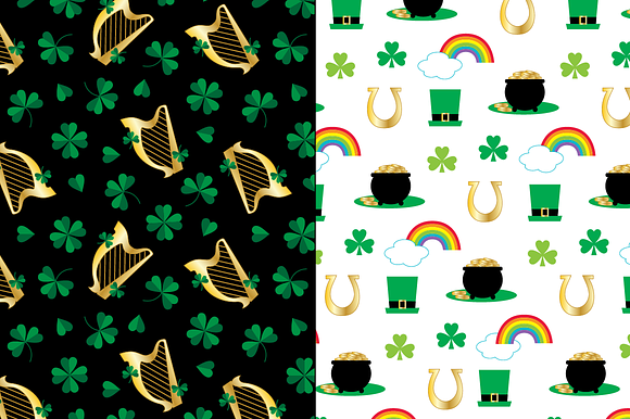 Saint Patricks Day Seamless Patterns in Patterns - product preview 1