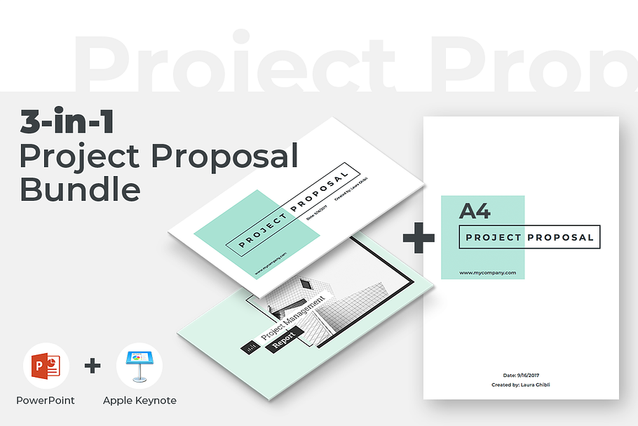 3 in 1 Project Proposal Bundle in Keynote Templates - product preview 8