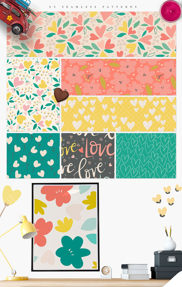 XOXO Seamless Patterns in Patterns - product preview 1