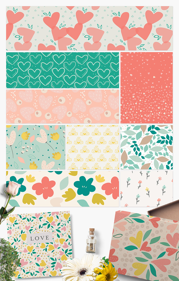 XOXO Seamless Patterns in Patterns - product preview 3