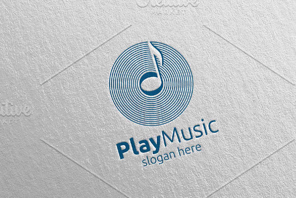 Music Logo with Note Concept 26 in Logo Templates - product preview 3