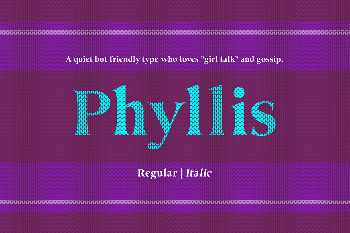 Phyllis - Typeface in Serif Fonts - product preview 8