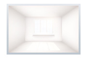 Example of empty room with window.