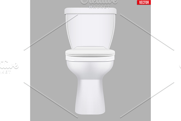Ceramic toilet classic model