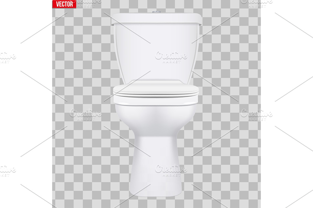 Ceramic toilet classic model in Objects - product preview 8