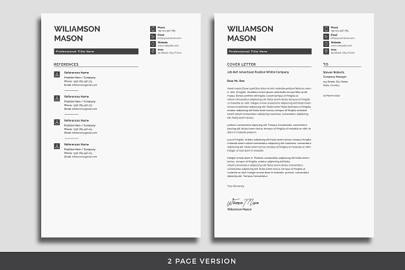 Clean Resume / CV in Resume Templates - product preview 3