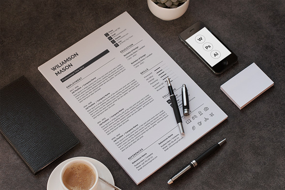 Clean Resume / CV in Resume Templates - product preview 5