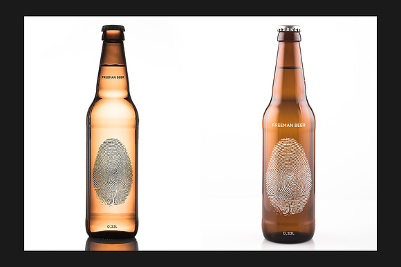 Beer Bottle Mock-Up Set in Product Mockups - product preview 6