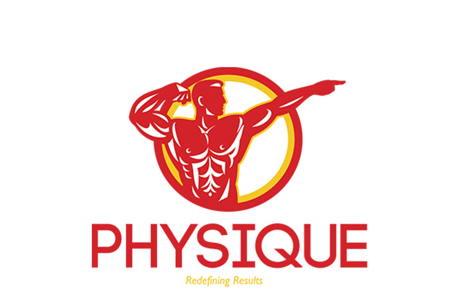 Physique Bodybuilder Logo in Logo Templates - product preview 8