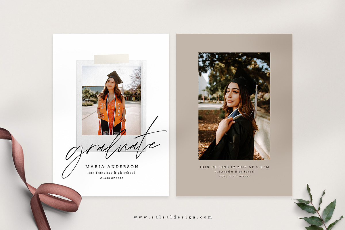 Graduation Card Templates G140 in Card Templates - product preview 8