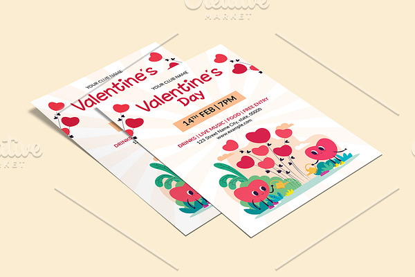 Valentines Day Party Flyer V1139
