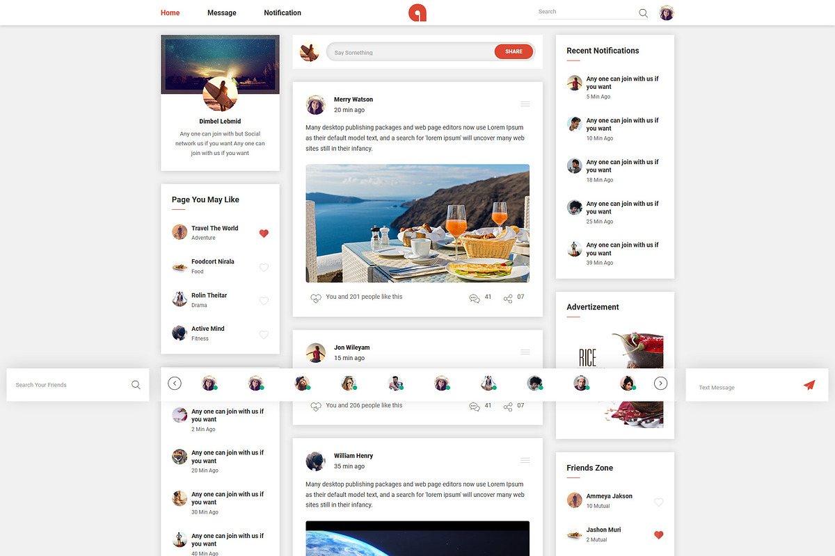 Adda - Social Network HTML Template in HTML/CSS Themes - product preview 8