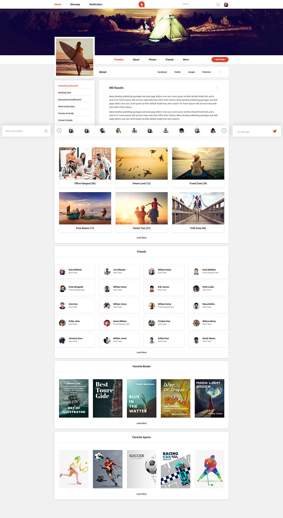 Adda - Social Network HTML Template in HTML/CSS Themes - product preview 1