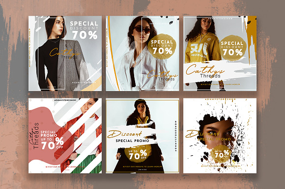 Fashion Store Social Media Pack in Instagram Templates - product preview 7
