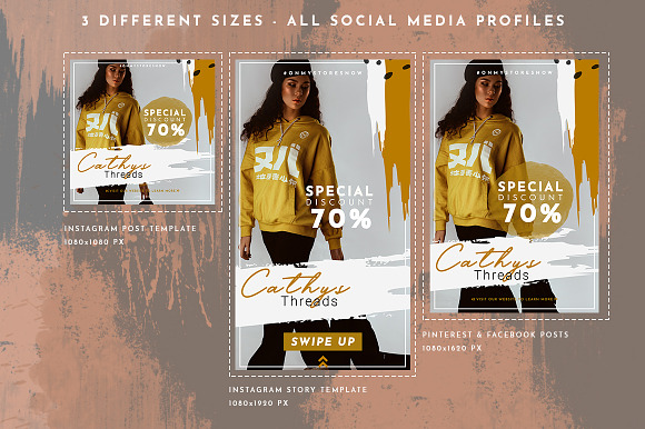Fashion Store Social Media Pack in Instagram Templates - product preview 9