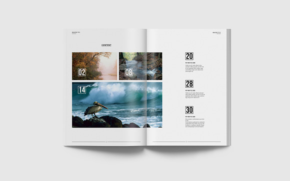Simple & Clean Magazine Template II in Magazine Templates - product preview 2