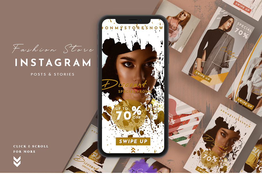 Fashion Instagram Stories & Posts in Instagram Templates - product preview 8