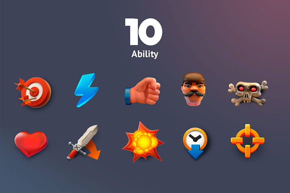 Game icon set in Icons - product preview 3