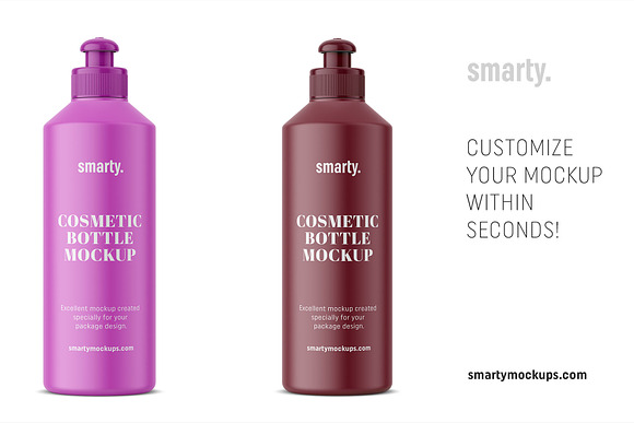 Cosmetic pump bottle mockup in Product Mockups - product preview 2