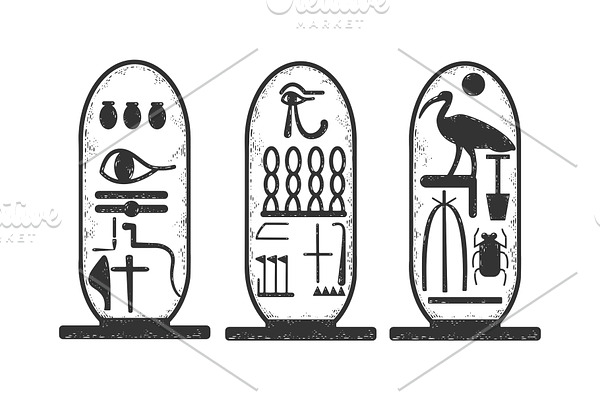Ancient Egyptian Cartouche sketch