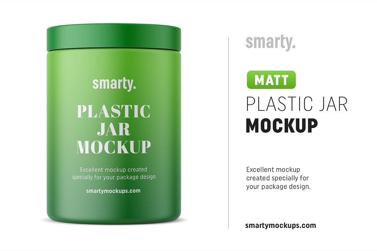 Matt jar mockup in Product Mockups - product preview 8